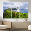 Cliffside Lighthouse Wall Art Canvas Print – Coastal by MyGreatCanvas | Canvas Wall Art Prints | Photo Prints & Wall Decor