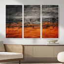 Black Orange Abstract Wall Art Canvas Print Modern Textured by MyGreatCanvas | Canvas Wall Art Prints | Photo Prints & Wall Decor