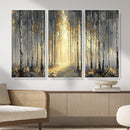Abstract Birch Forest Wall Art Canvas Print – Modern Gold by MyGreatCanvas | Canvas Wall Art Prints | Photo Prints & Wall Decor