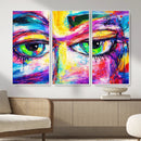 Colorful Abstract Face Wall Art Canvas Print – Modern Pop by MyGreatCanvas | Canvas Wall Art Prints | Photo Prints & Wall Decor