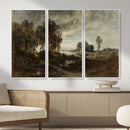 Adolf Dressler Landscape of the Oder River Wall Art Canvas by MyGreatCanvas | Canvas Wall Art Prints | Photo Prints & Wall Decor