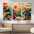 Yayoi Kusama Boho Mountain Landscape Large Wall Art, by MyGreatCanvas | Canvas Wall Art Prints | Photo Prints & Wall Decor