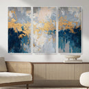 Blue Gold Abstract Large Framed Canvas Wall Art, Modern by MyGreatCanvas | Canvas Wall Art Prints | Photo Prints & Wall Decor
