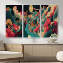 Colorful Japanese Landscape Print: Maximalist Panoramic Wall by MyGreatCanvas | Canvas Wall Art Prints | Photo Prints & Wall Decor