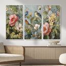 Vintage Birds and Flowers Wall Art Canvas Print, Botanical by MyGreatCanvas | Canvas Wall Art Prints | Photo Prints & Wall Decor