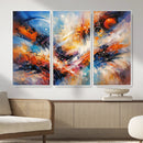Lyrical Abstraction Wall Art Canvas Print, Orange Blue by MyGreatCanvas | Canvas Wall Art Prints | Photo Prints & Wall Decor
