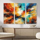 Lyrical Abstract Wall Art Canvas Print, Orange Blue Abstract by MyGreatCanvas | Canvas Wall Art Prints | Photo Prints & Wall Decor
