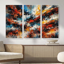 Lyrical Abstrac Wall Art Canvas Print, Orange Blue Abstract by MyGreatCanvas | Canvas Wall Art Prints | Photo Prints & Wall Decor