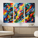 Geometric Abstract Wall Art Canvas Print, Bold Color by MyGreatCanvas | Canvas Wall Art Prints | Photo Prints & Wall Decor