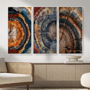Tree Ring Triptych Canvas Wall Art — Set of 3 Wood Grain by MyGreatCanvas | Canvas Wall Art Prints | Photo Prints & Wall Decor