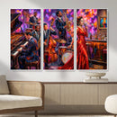 Jazz Band Canvas Wall Art — Jazz Club Singer Saxophone Print by MyGreatCanvas | Canvas Wall Art Prints | Photo Prints & Wall Decor
