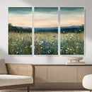 Wildflower Meadow Oil Painting Canvas — Daisy Lavender