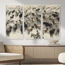 Cowboy Cattle Drive Canvas Wall Art, Western Longhorn Herd by MyGreatCanvas | Canvas Wall Art Prints | Photo Prints & Wall Decor