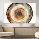 Natural Wood Slice Wall Art Canvas Print, Tree Ring Wall by MyGreatCanvas | Canvas Wall Art Prints | Photo Prints & Wall Decor