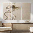 Zen Garden Stone Sand Canvas | Japanese Rock Garden Wall Art by MyGreatCanvas | Canvas Wall Art Prints | Photo Prints & Wall Decor