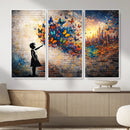 Banksy Girl Wall Art Canvas Print for Living Room Decor by MyGreatCanvas | Canvas Wall Art Prints | Photo Prints & Wall Decor