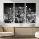 Charlotte Skyline Canvas Wall Art Print – North Carolina Cityscape Photography Print by MyGreatCanvas | Canvas Wall Art Prints | Photo Prints & Wall Decor
