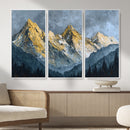 Abstract Mountain Wall Art Canvas Print Modern Landscape Painting Print