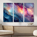Colorful Abstract Canvas Wall Art Print, Vibrant Popup Color Art Print