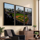 Chicago Cubs Baseball Team Print - Wrigley Field Stadium