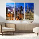 Los Angeles Night Wall Art Canvas Print