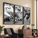 American Football Player Wall Art Canvas Print
