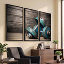 Dambell and Sport Wall Art Canvas Print