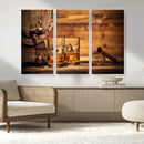 Rustic Whiskey and Barrel Canvas Print by MyGreatCanvas | Canvas Wall Art Prints | Photo Prints & Wall Decor