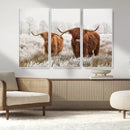 Longhorn Cattle Wall Art Canvas Print, Framed Farmhouse by MyGreatCanvas | Canvas Wall Art Prints | Photo Prints & Wall Decor