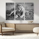 King Forest Lion Wall Art Canvas Print – Framed Majestic by MyGreatCanvas | Canvas Wall Art Prints | Photo Prints & Wall Decor
