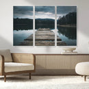 Wooden Bridge Near Lake Wall Art Canvas Print by MyGreatCanvas | Canvas Wall Art Prints | Photo Prints & Wall Decor