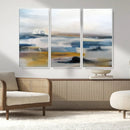 Abstract Landscape Wall Art Canvas | 3 Panel Modern Blue, by MyGreatCanvas | Canvas Wall Art Prints | Photo Prints & Wall Decor