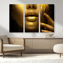 Gold and Women Wall Art Canvas Print by MyGreatCanvas | Canvas Wall Art Prints | Photo Prints & Wall Decor