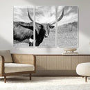 Cattle Wall Art Longhorn Cow Canvas Print by MyGreatCanvas | Canvas Wall Art Prints | Photo Prints & Wall Decor