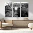 Western Home Wall Art Canvas Print, Framed Texas Longhorn by MyGreatCanvas | Canvas Wall Art Prints | Photo Prints & Wall Decor