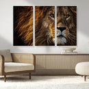 Mighty Lion Wall Art Canvas Print – Majestic Animal Portrait