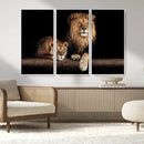 Lion Canvas Wall Art – Majestic Animal Print Artwork for by MyGreatCanvas | Canvas Wall Art Prints | Photo Prints & Wall Decor
