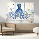 Octopus Canvas Wall Art | Coastal Marine Life Artwork for by MyGreatCanvas | Canvas Wall Art Prints | Photo Prints & Wall Decor