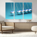 Wall Art Newton's Cradle Canvas Print, Framed Newton Cradle by MyGreatCanvas | Canvas Wall Art Prints | Photo Prints & Wall Decor