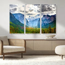 Yosemite Park Half Dome 3 Panel Canvas Print | Large Giclée by MyGreatCanvas | Canvas Wall Art Prints | Photo Prints & Wall Decor