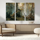 Grizzly Bear Cubs Wall Art Canvas Print