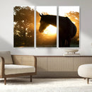 Horse at Sunset Wall Art Animal Canvas Print by MyGreatCanvas | Canvas Wall Art Prints | Photo Prints & Wall Decor