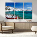 Santorini Wall Art Canvas Print