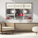 Music Cassette Iconic Wall Art Canvas Print by MyGreatCanvas | Canvas Wall Art Prints | Photo Prints & Wall Decor