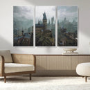 Disney Castle Wall Art Canvas Print, Living Kids Home Room