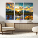 Grand Teton Park Sunrise Wall Art – Vibrant Landscape Canvas by MyGreatCanvas | Canvas Wall Art Prints | Photo Prints & Wall Decor