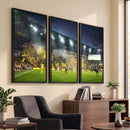 Columbus Crew Stadium Match Triple Canvas Wall Art - Dynamic
