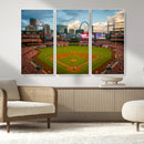 St. Louis Cardinals Baseball Team Print - Busch Stadium Wall