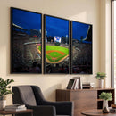 Truist Park Night Game Canvas Art - Atlanta Braves Stadium