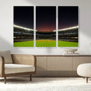 Yankee Stadium Night Game Triple Canvas, Yankee Stadium